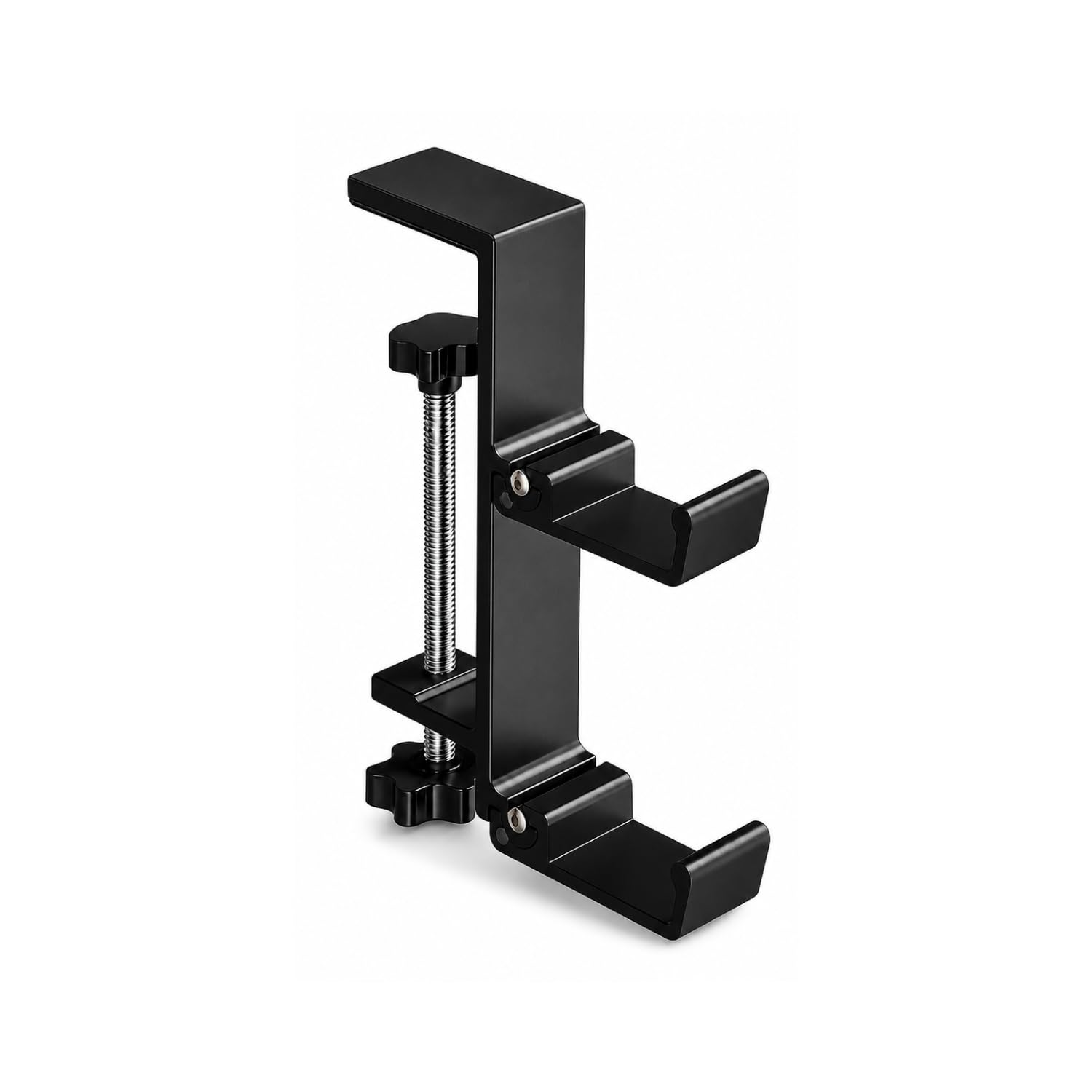 BendJoy Dual Hook Foldable Headphone Stand for Table, Under Desk Headphone Holder, Adjustable Clamp Mount, Space Saving Foldable Headset & Controller Hanger for Gaming & Office-picture-14
