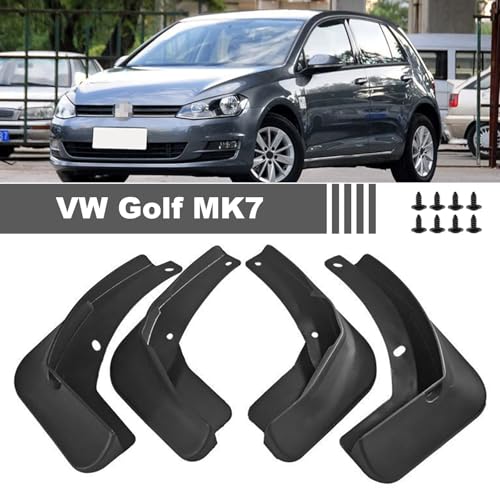 Mud Flaps Splash Guards for VW Golf Mk7, 4 Pcs Splashproof Front Rear Car Fenders, No Drilling Auto Mudguards, Decorative Wheel Protection Baffle Accessories Easy Installation - Image 6