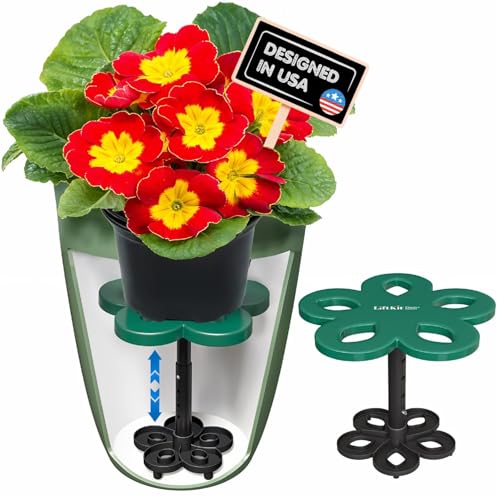 Lift Kit Planter Insert Short Tapered Plant Riser Fill Bottom of Tall Flower Pots and Large Plant Containers | Indoor and Outdoor (7-10” Rise, 6' Base, 10' Top)