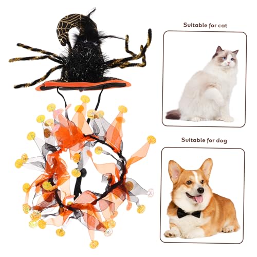 Set Halloween Collar Gato con Lentes y Sombrero miniatura 7