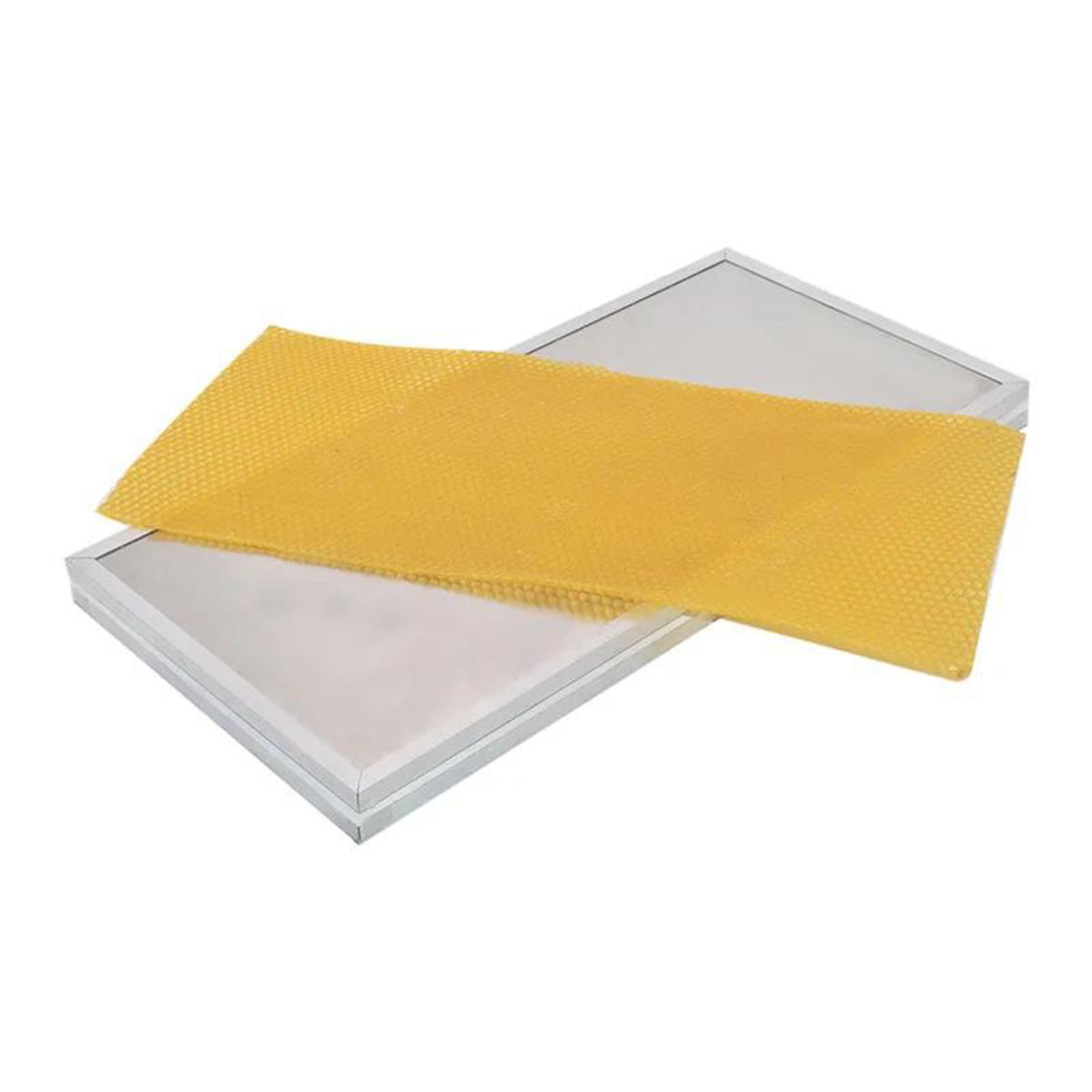 Maszyna do podkładu z wosku pszczelego, silikonowa forma do wytłaczania blachy do pszczelarstwa, łatwe wyjmowanie, konstrukcja plastra miodu, 41,5 x 19,5 cm, niezbędne narzędzia do sprzętu