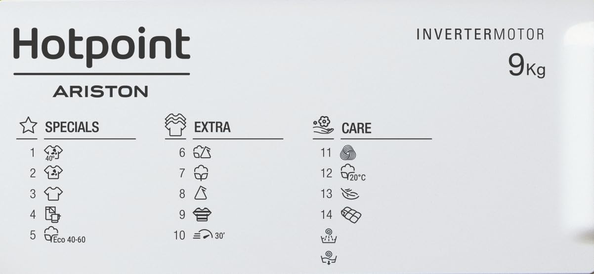 BIWMHG91485EU - Lavatrice da 9 kg, 1400 giri, Installazione Incasso, Inverter, Classe energetica B