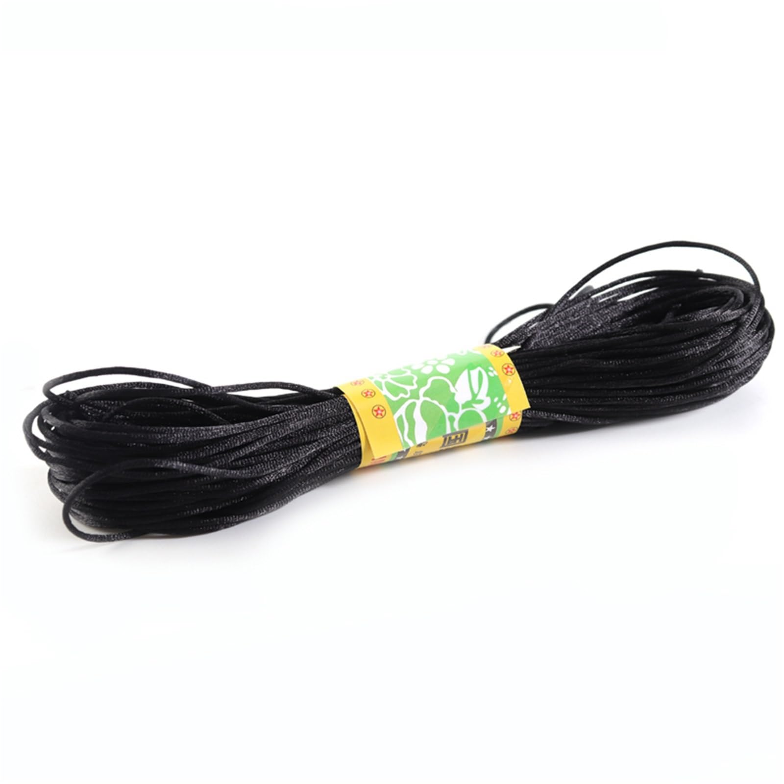 Nylon Cord Thread 10Pieces Nylon Black Rattail Satin Chinese Knotting Silk Macrame Cord Beading Braided Shamballa String Thread for Making Bracelet, Necklace, Chinese Knot(Hemp,1.5mm 20m)