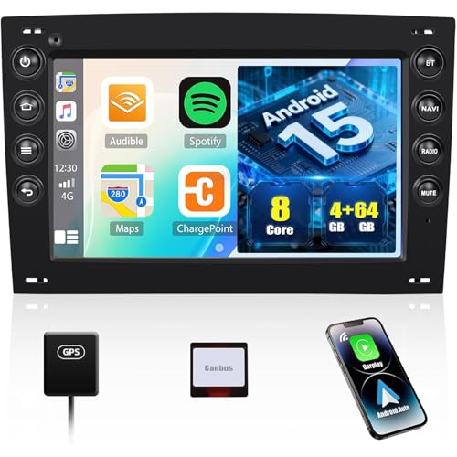 Autoradio Megane 2 Android 15 Bluetooth CAMECHO, remplacez votre vieux poste par un GPS tactile 7 pouces