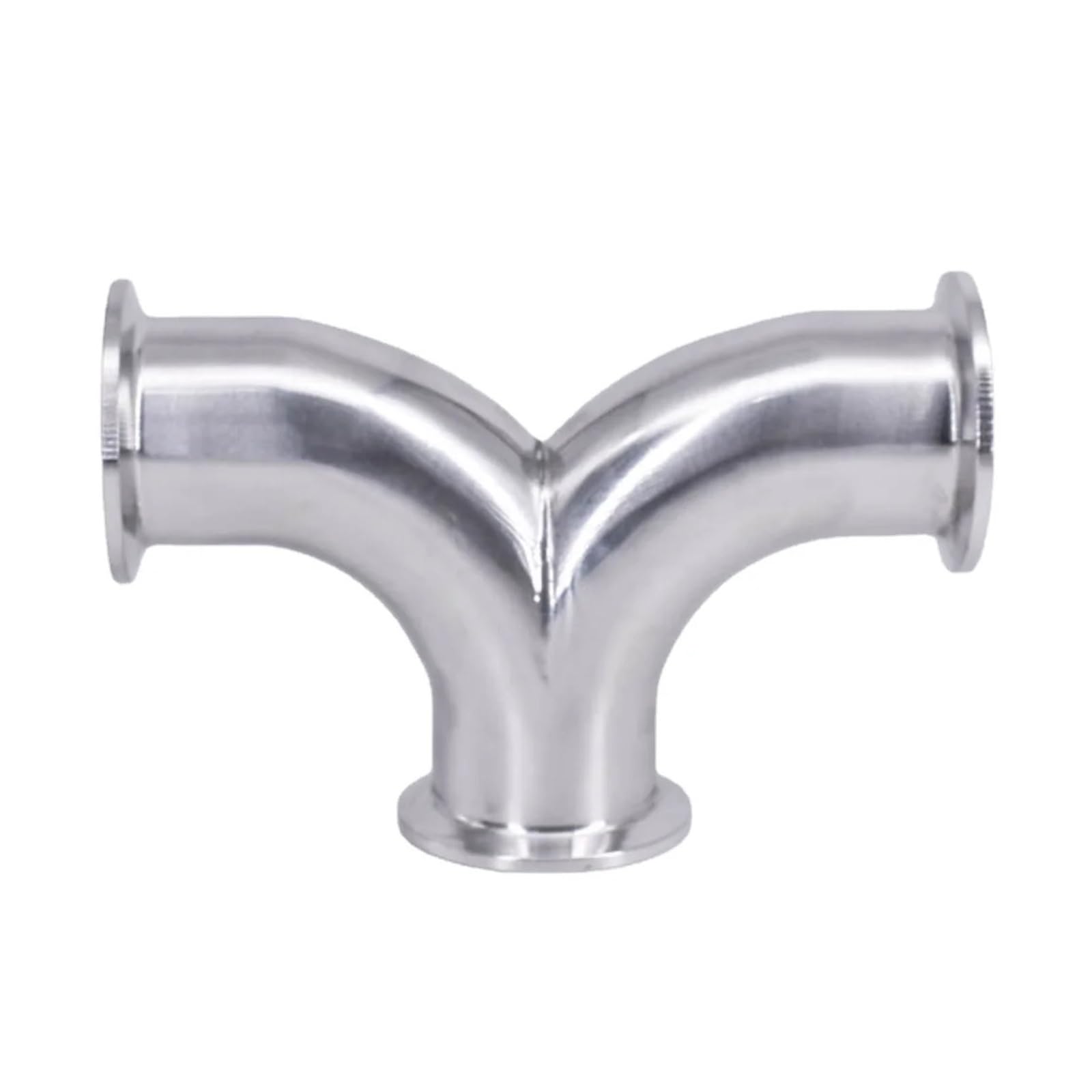 Codo en Y Tri Clamp de 63mm SUS 304 accesorio de tres vías con abrazadera para tuberías sanitarias