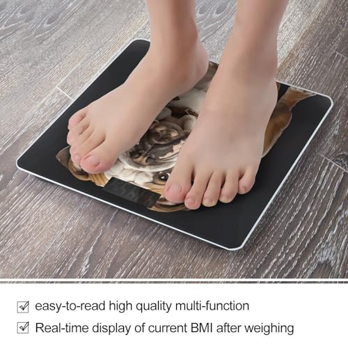 Báscula Digital de Baño con Vidrio Templado y Pantalla LCD miniatura 5