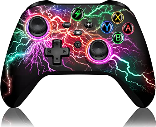 HASACOOL Switch Pro Contrôleur sans fil pour Nintendo Switch/Lite/OLED/Windows PC, Pro avec bouton personnalisé M1/M2/six axes/Turbo/programmable/LED RVB Cover