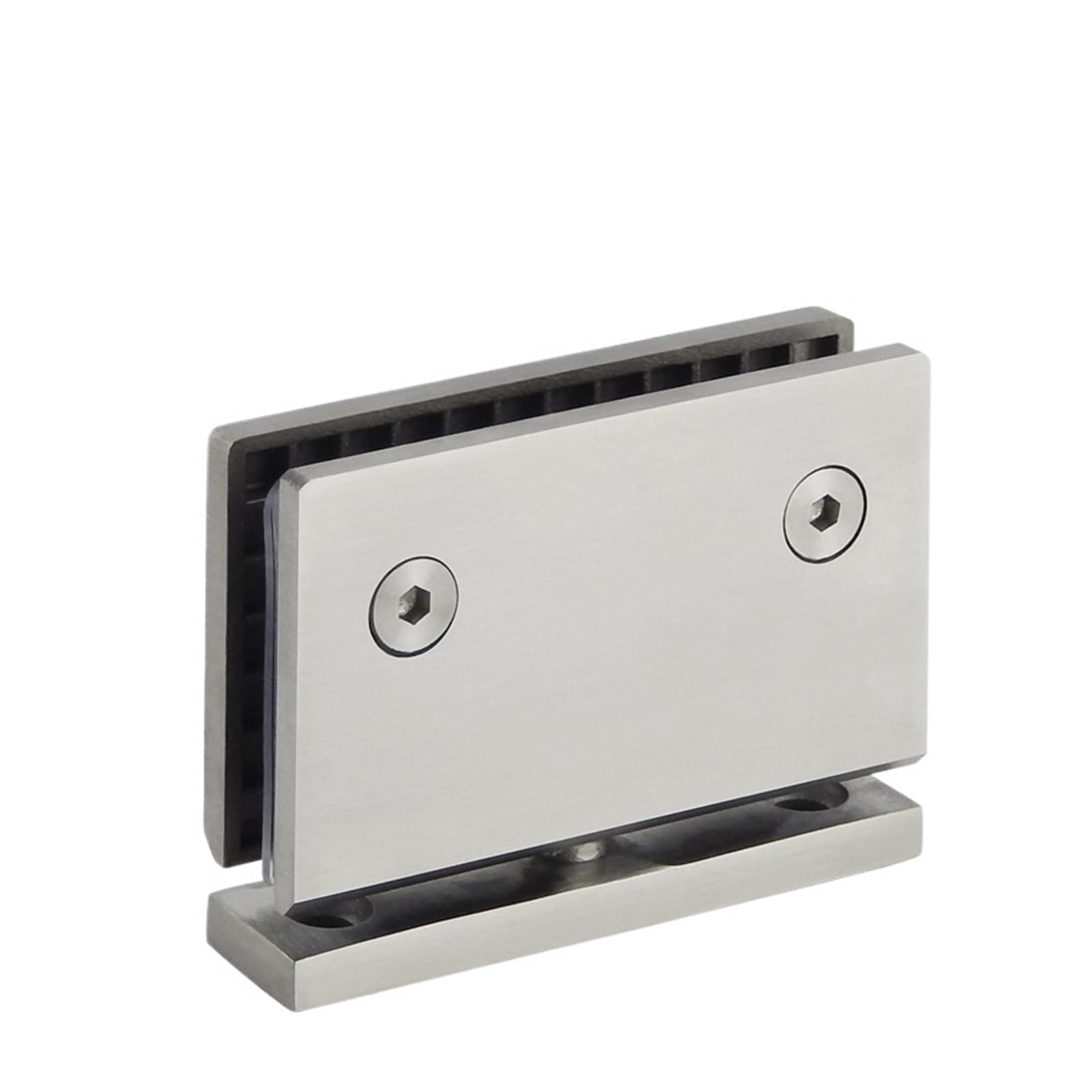 Padgcnor Satin Bathroom Glass Door Hinges Glass Door Pivot Hinge 360 Degree Rotation Die-Casting Shower Display Cabinet Upper And Lower Replacement(Satin)