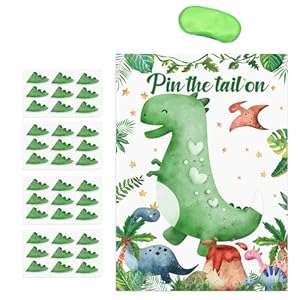 BABYVIVA Pin The Tail Dinosaurier-Spiel