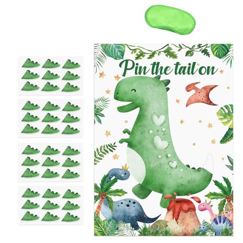 BABYVIVA Pin The Tail Dinosaurier-Spiel