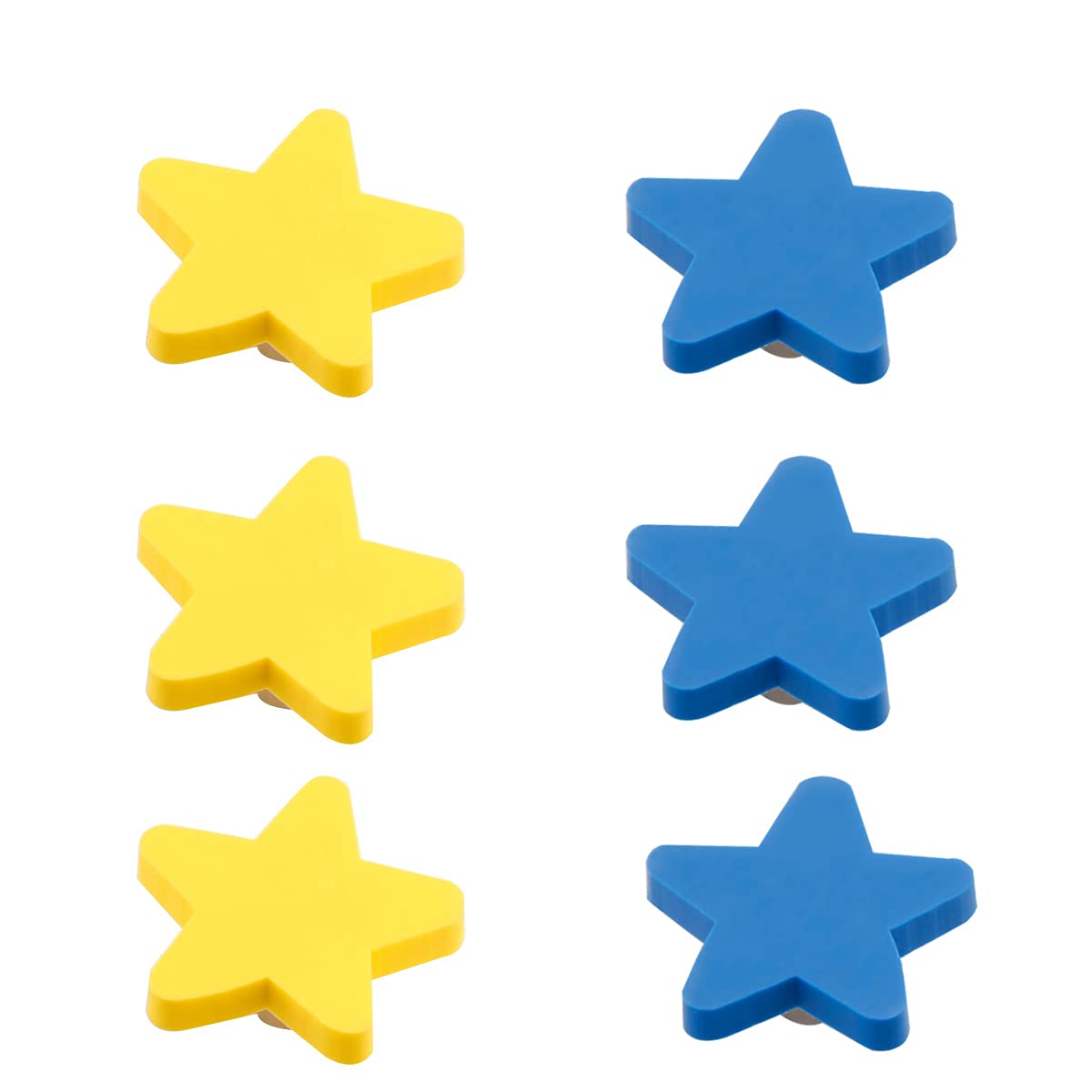 Jaune Lune)Lot De 6 Boutons De Tiroir En Caoutchouc Souple En Forme De