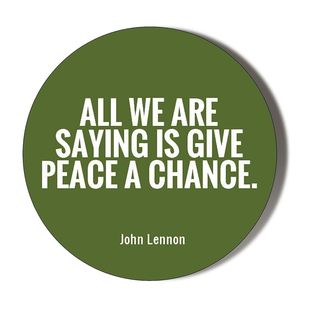 Gift Insanity Multi All We Are Saying Is Give Peace A Chance 10 X 56Mm Vinyl Stickers Pack Of 10