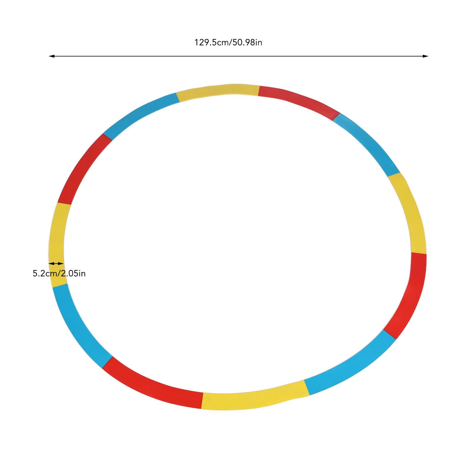 Focket Círculo de Objetivo de Golf, Ayuda de Entrenamiento para Lanzar y Lanzar para Crear Objetivos de Control de Velocidad, Anillo de tee, Anillos Multicolores (Rojo Amarillo