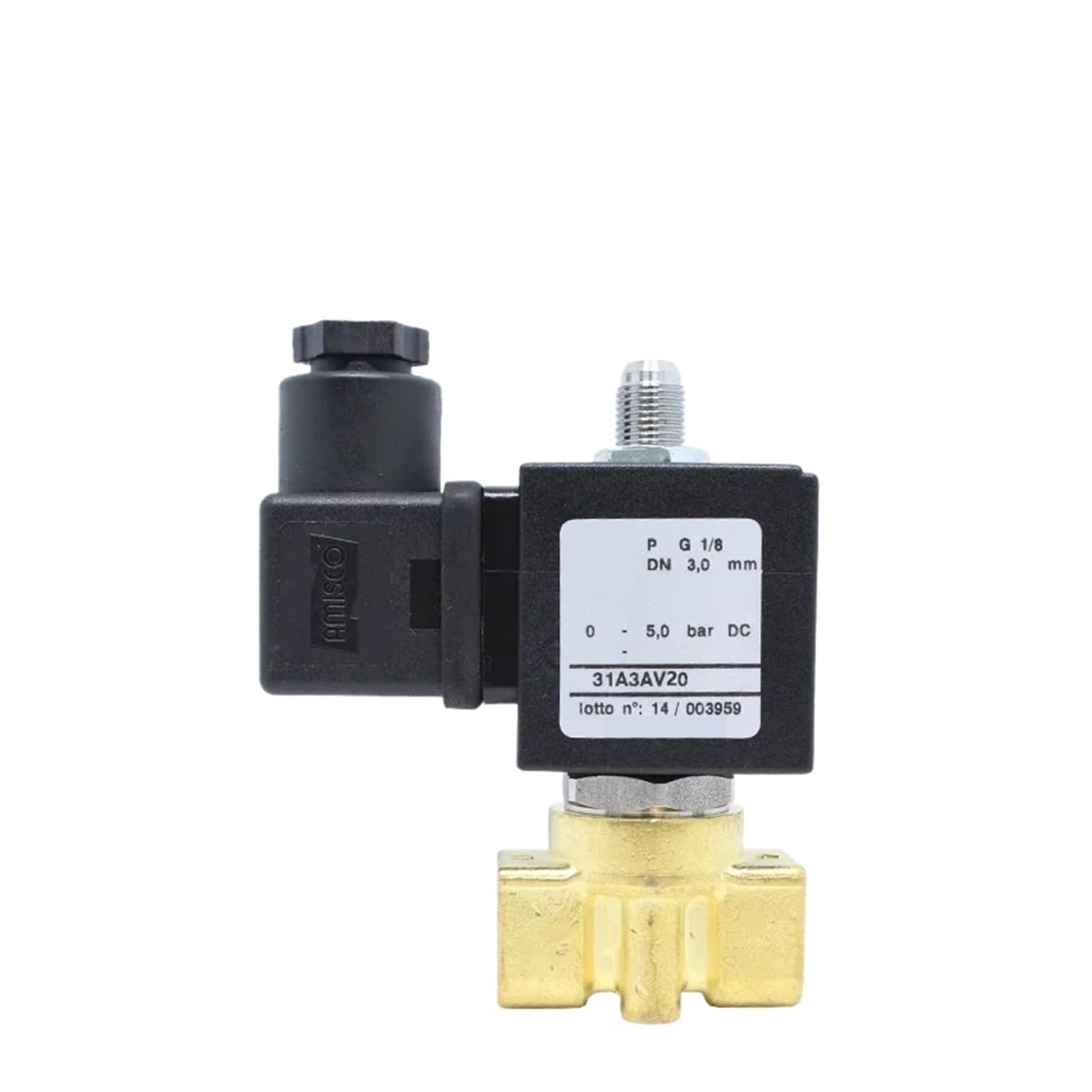 SSDXFJZR Normally Closed Three-Way Solenoid Valve 31A3AV15 Two-Position Three-Way Valve 1 Minute AC220v Coil(31A3AV20-AC220V)
