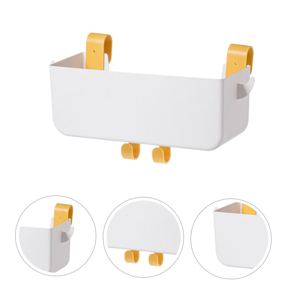 Ipetboom Organizer Portatile Bianco da da Letto Plastico in Appendere Sospeso Design per Snacks Libri Soggiorni e Letti in Camera