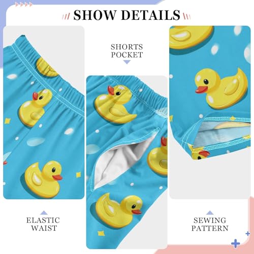 Pajama Bottoms, Cute Little Ducks Cartoon Pattern Sleeping Pant Lounge Wear Pajamas Long Pants Sleepwear Pjs4