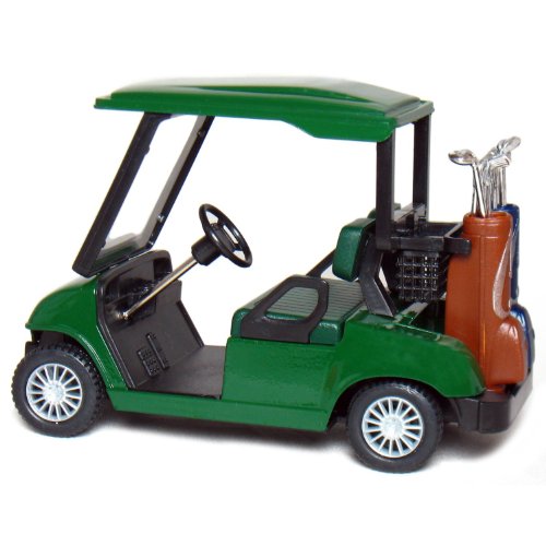 Kinsfun 4 Die-Cast Metal Golf Cart Model (Green)