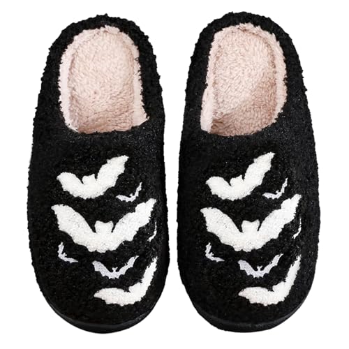 Image of Halloween Christmas Slippers Holiday Slipper House Shoes Home Slipper for Women Fuzzy Outdoor Indoor Bedroom Slippers
