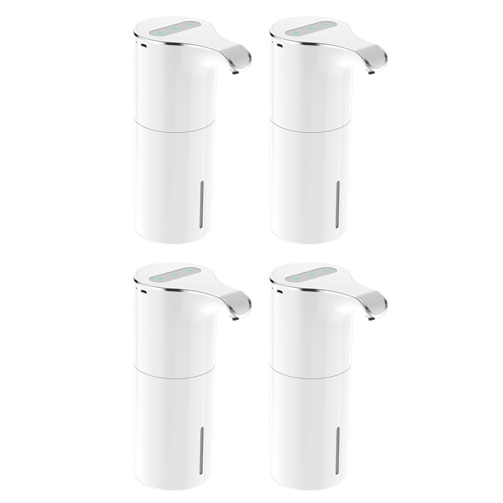Vjsujehgy 4X Soap Dispenser Automatic - Touchless USB Rechargeable Electric Liquid Soap Dispenser Adjustable Volume 450Ml