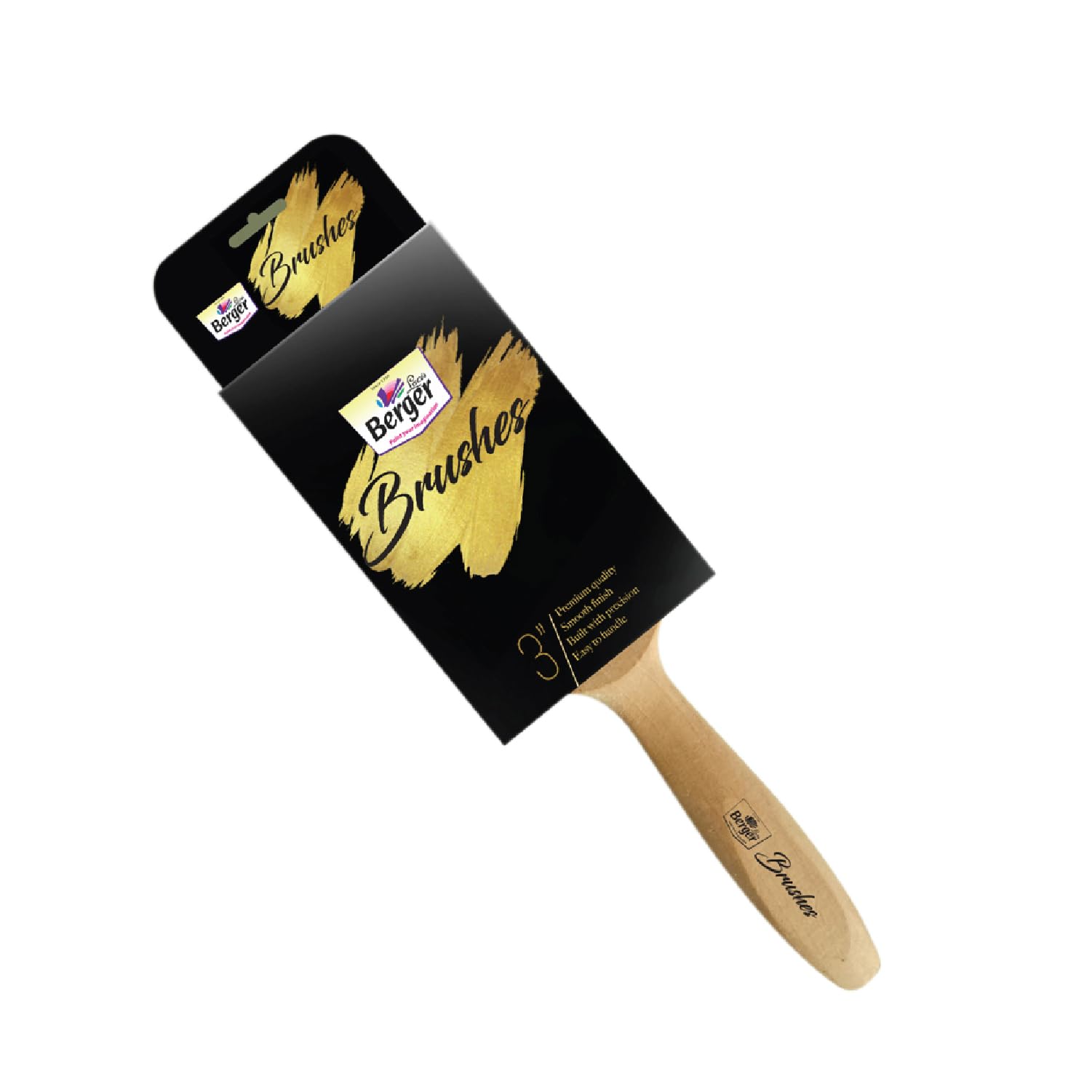 Berger 2 Inch Paint Brush for Wall, Doors & Windows | Premium Soft Bristle Brush for Oil & Water Based Paints | Easy Application | Durable, Thick Bristles | Smooth Finish | DIY & Pro Use