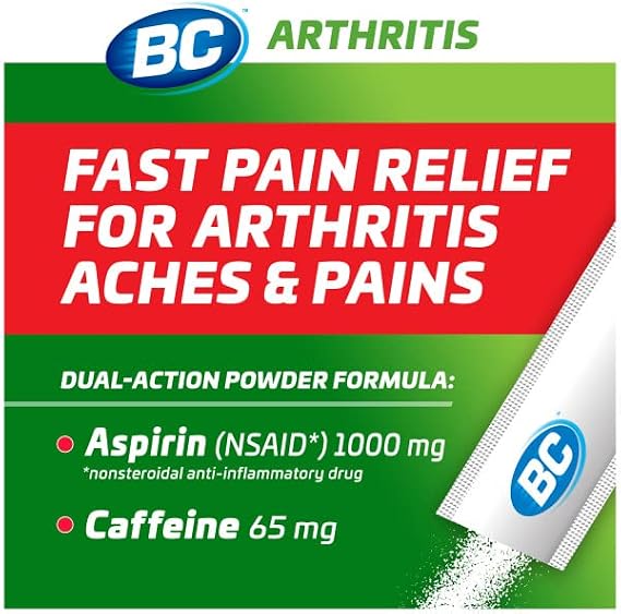 BC Pain Relief Powder, Arthritis Pain, 50 ct (Pack of 3)