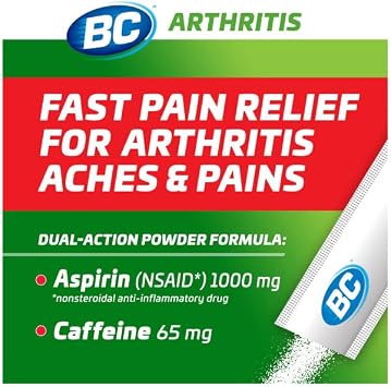 BC Pain Relief Powder, Arthritis Pain, 50 ct (Pack of 3)