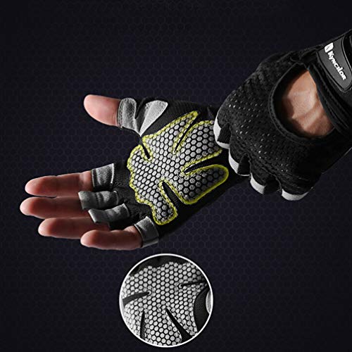 CLISPEED Luvas de ciclismo masculinas para ciclismo de montanha com almofada de silicone para absorç