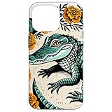 ワニイラスト ワニ好きデザイン スマホケース iPhone 16 Pro 用