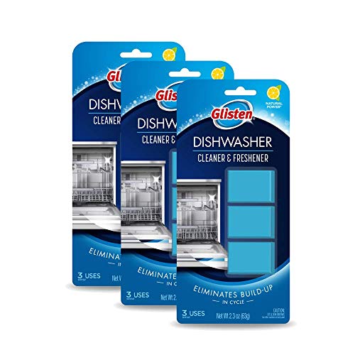 Glisten DT0312T Dishwasher Cleaner & Freshener, 3 Tablets