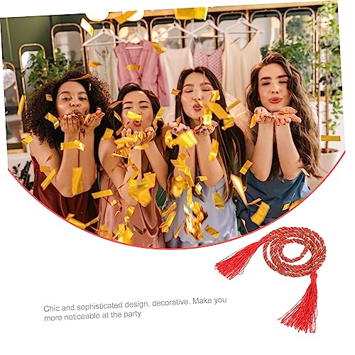 BESPORTBLE Japanese Kimono Tassel Waist Belt Vintage Wide Wristband Dress Decor Accessory for Women Retro Style Waistband for Yukata Cosplay Party and Everyday Fashion4