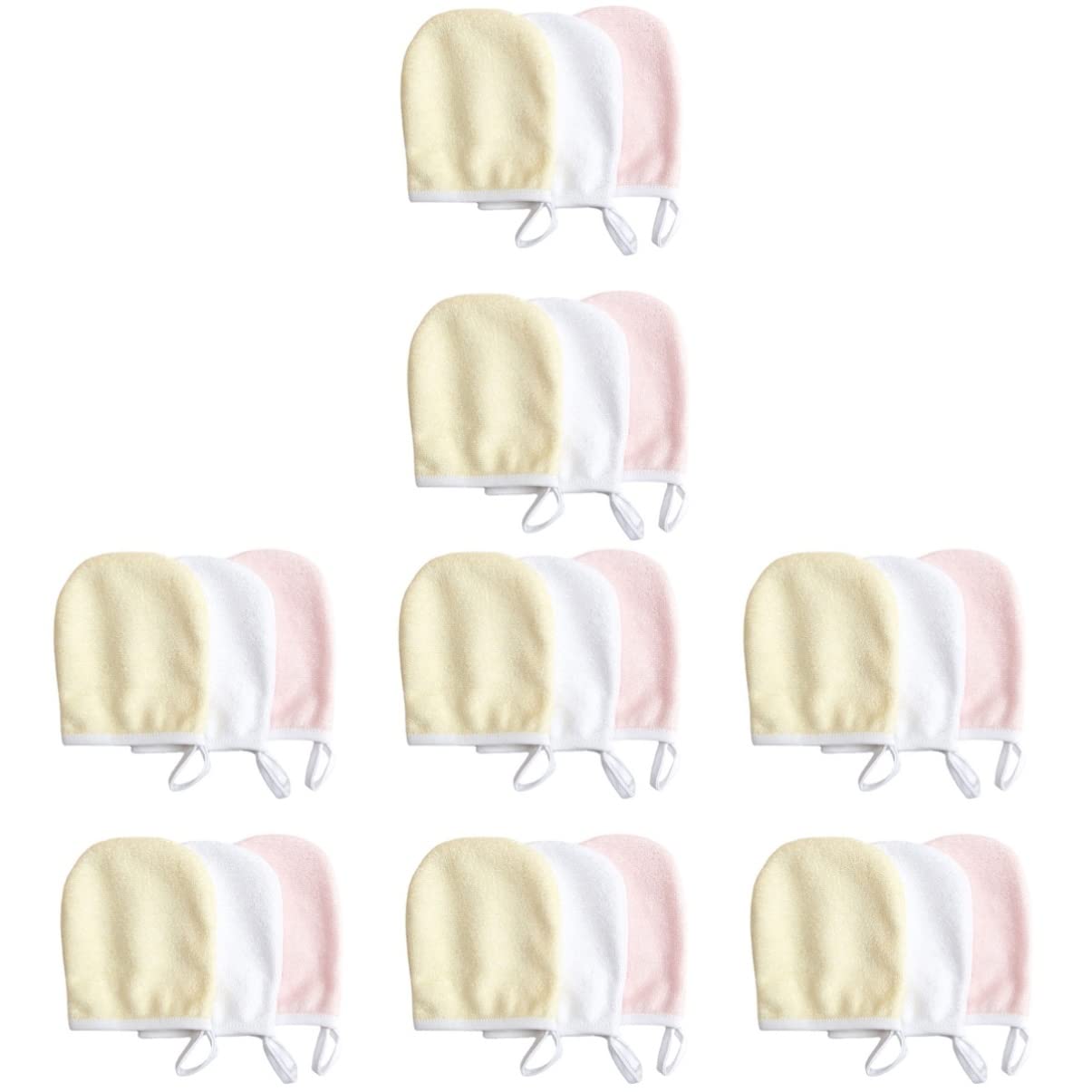 FRCOLOR 24pezzi Panni Struccanti Microfibra Per Pulizia Viso Guanti Riutilizzabili Per Rimozione Makeup Assorbenza Colori Random Per Viaggi e Uso Quotidiano