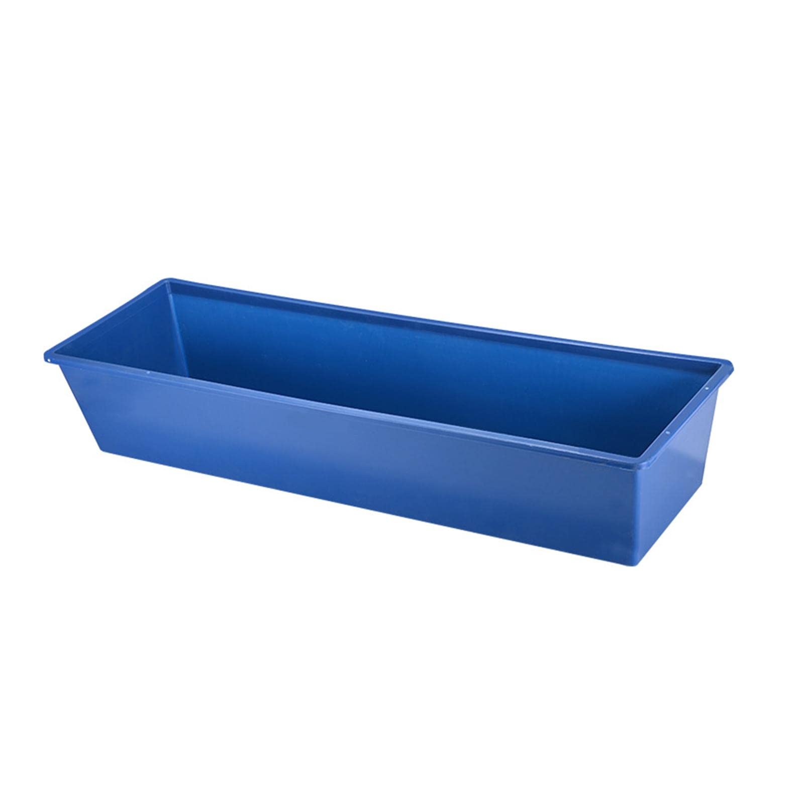 Comedero para Animales de Gran Capacidad Plástico Resistente Abrevadero Colgante Accesorio para Granja Adecuado para Alimentar Vacas Caballos, Azul
