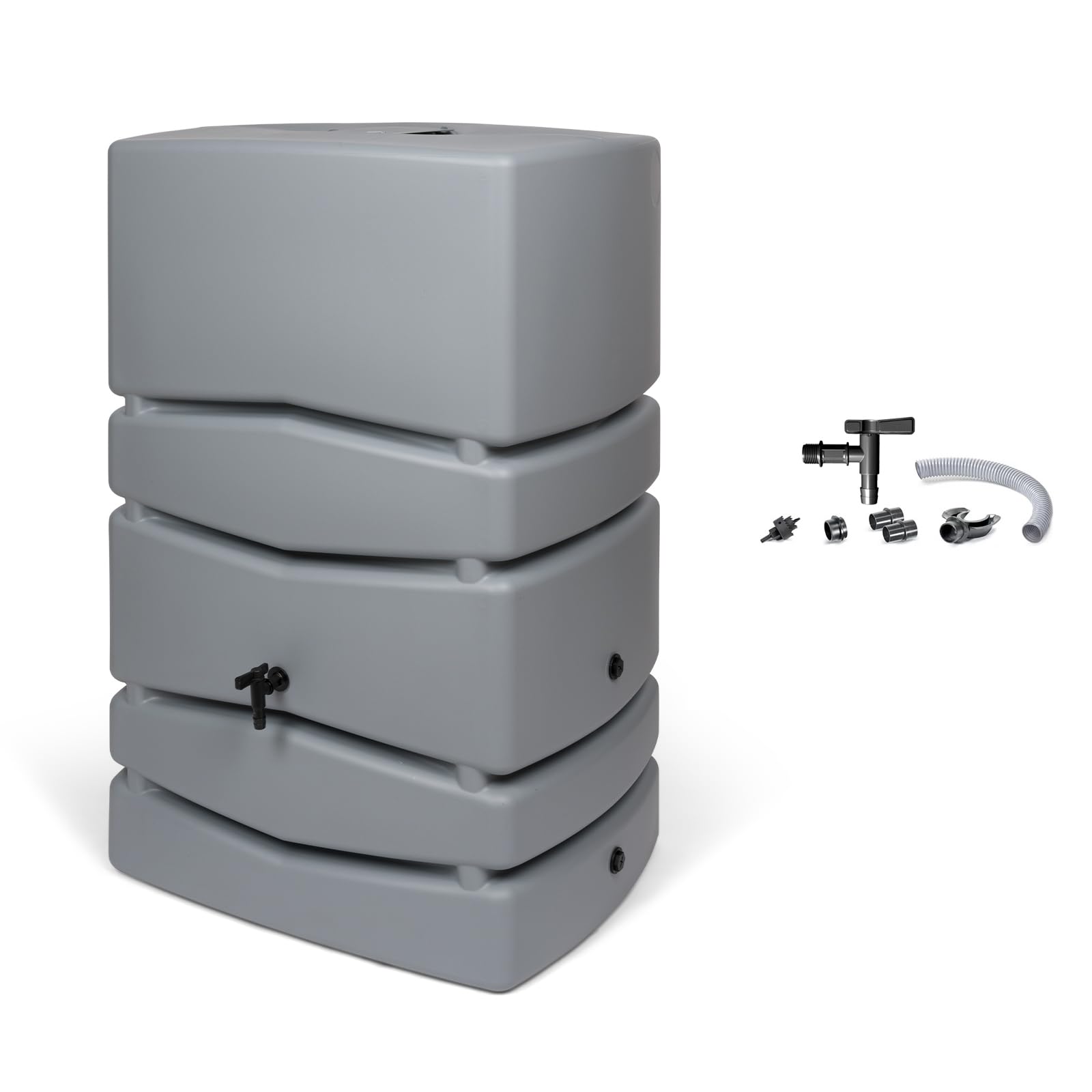 Kreher XXL Wassertonne Aqua Tower 450 L, Grau