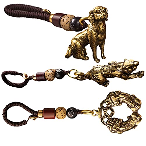 Porte-clés animaux porte-bonheur pour tableau de bord de voiture et maison