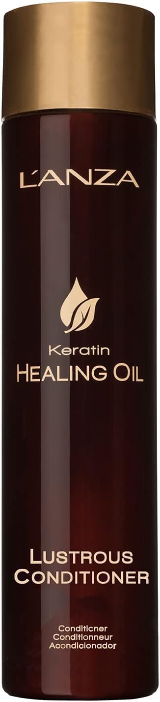 L’ANZA Keratin Therapeutic Oil Shiny Conditioner for Broken Hair (250 ml), Nourishes, Repairs, Shine & Energy for a Silky Look, Sulphate Free, Paraben Free, Gluten Free, Hair Conditioner