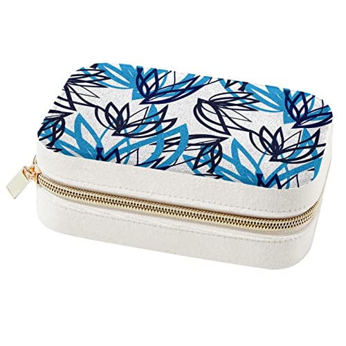 Boîte à bijoux de voyage feuille pour bagues et colliers - Rangement compact