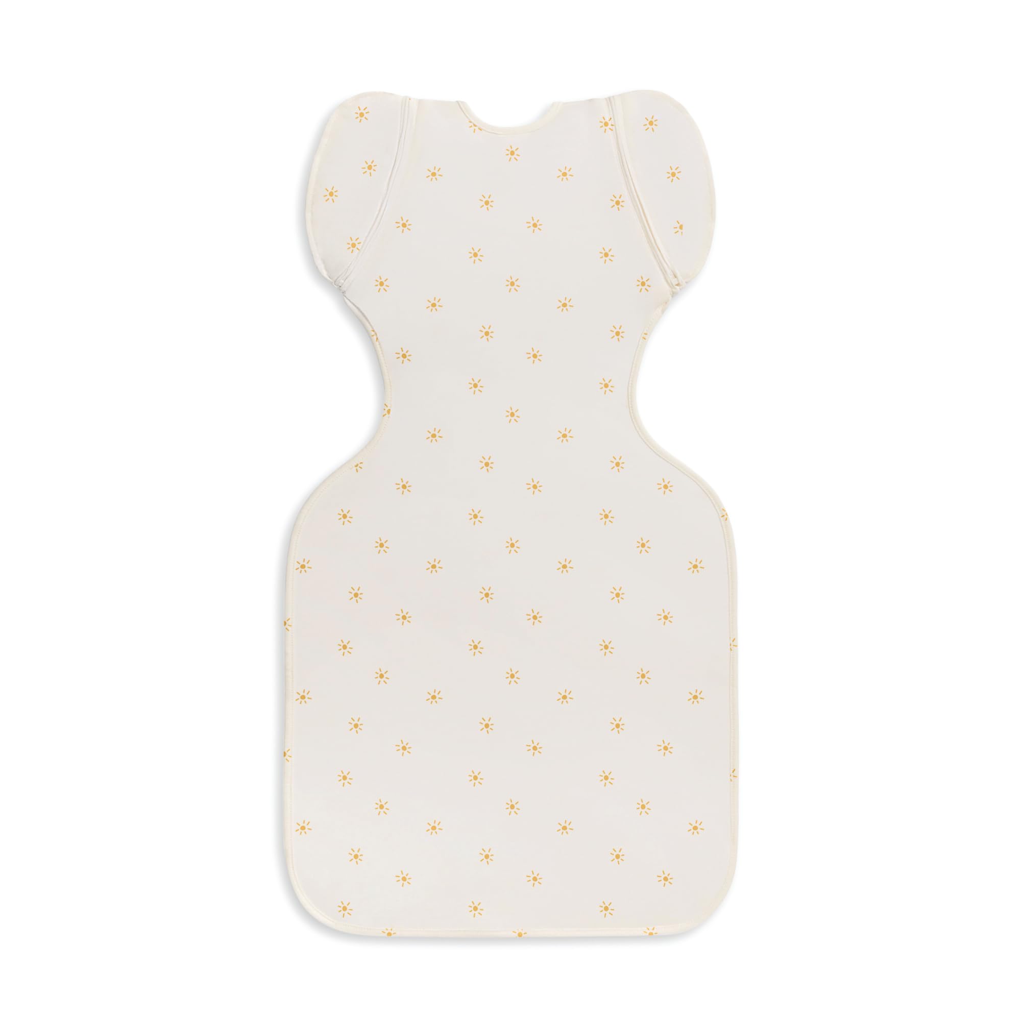 Love To Dream Swaddle Up Transition Bag, Twin Zipper, Arms-Free Baby Sleep Sack with Zip-Off Wings, Lightweight, Hip Healthy, Moderate Ideal Temperatures 24°C & 27°C, Golden, Medium (3-6 Months)