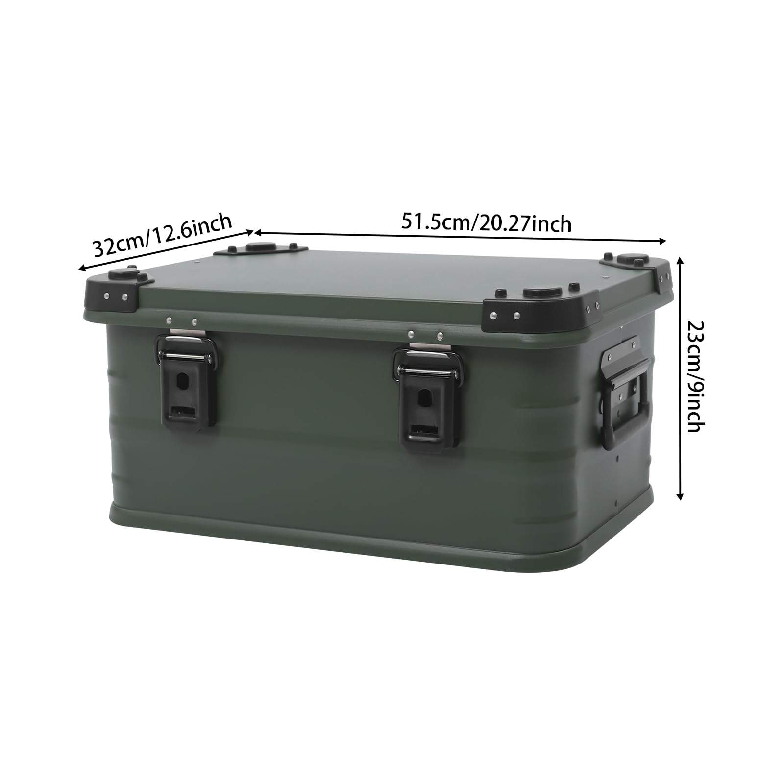 Picknick-Aufbewahrungsbehälter Aufbewahrungsbox (Armeegrün,30 l/7,93 gal)