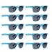SCLM Wayfarer 80's Style Sunglasses 10 Bulk Pack Lot Neon Color Party Glasses