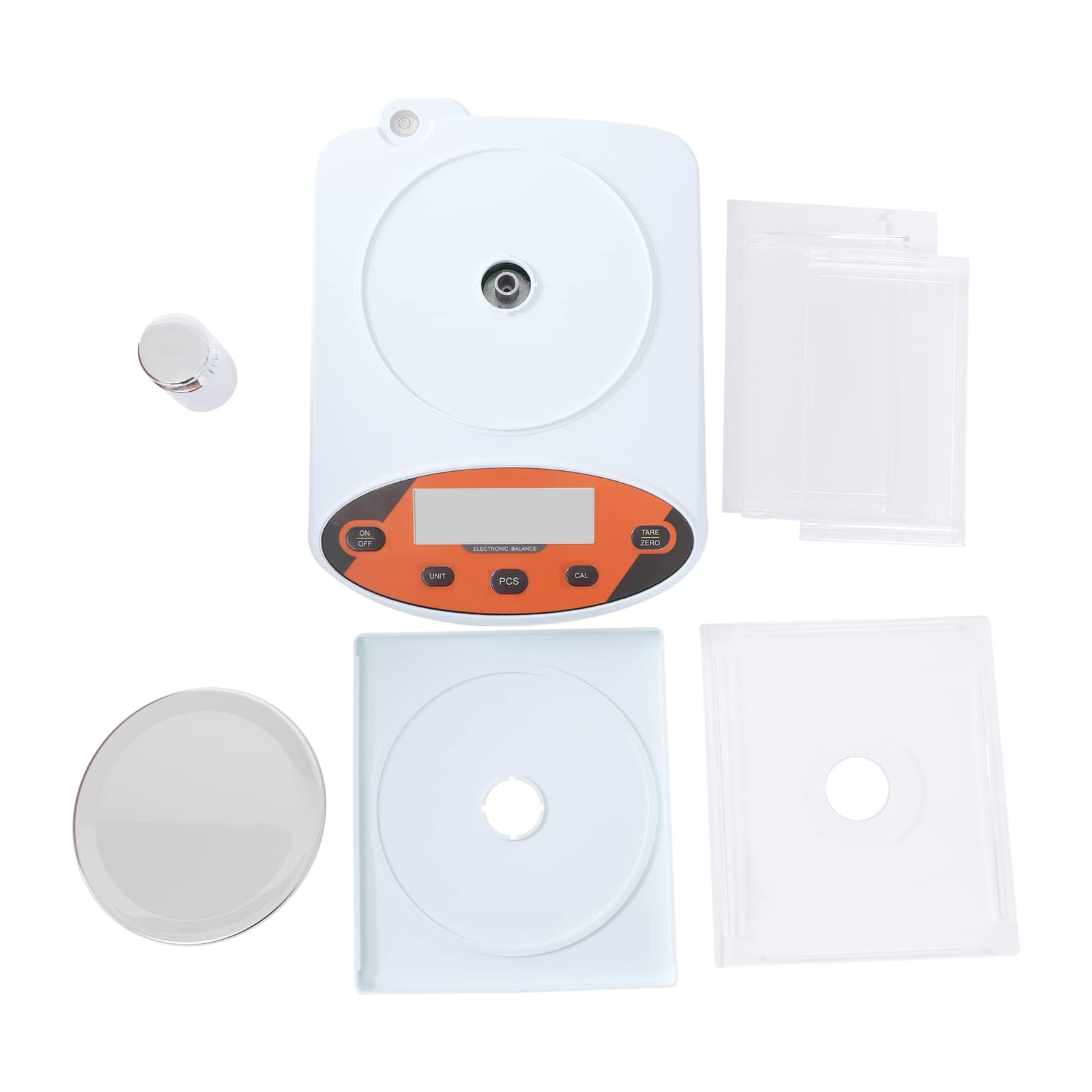 Báscula digital de laboratorio con parabrisas, báscula electrónica de alta precisión, 1000 g, 0,01 g, báscula electrónica analítica de precisión, báscula para joyería, pesaje de precisión para cocin