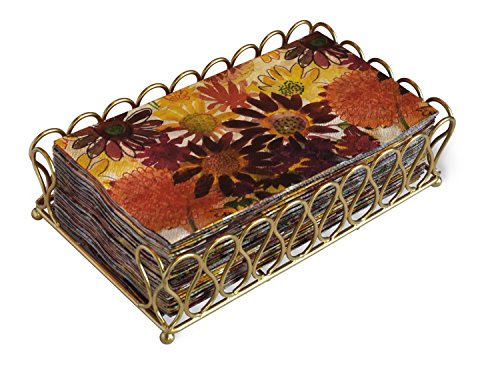 Celebrate the Home Ribbon Guest Towel/Banquet Napkin Caddy, Gold