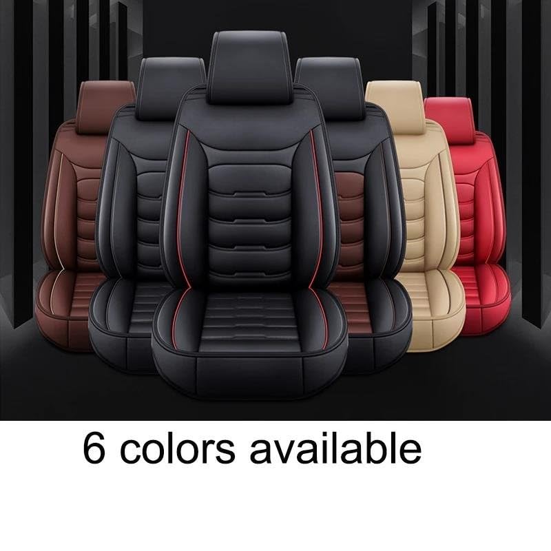 Housse de siège auto pour Hyundai Sonata Creta Elantra protection complète marron café avec coussin - 2