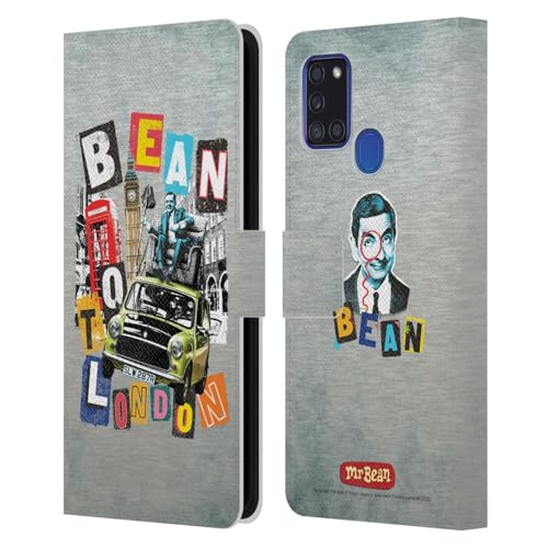 Protégez votre Samsung Galaxy A21s avec l'étui portefeuille Mr. Bean antichoc