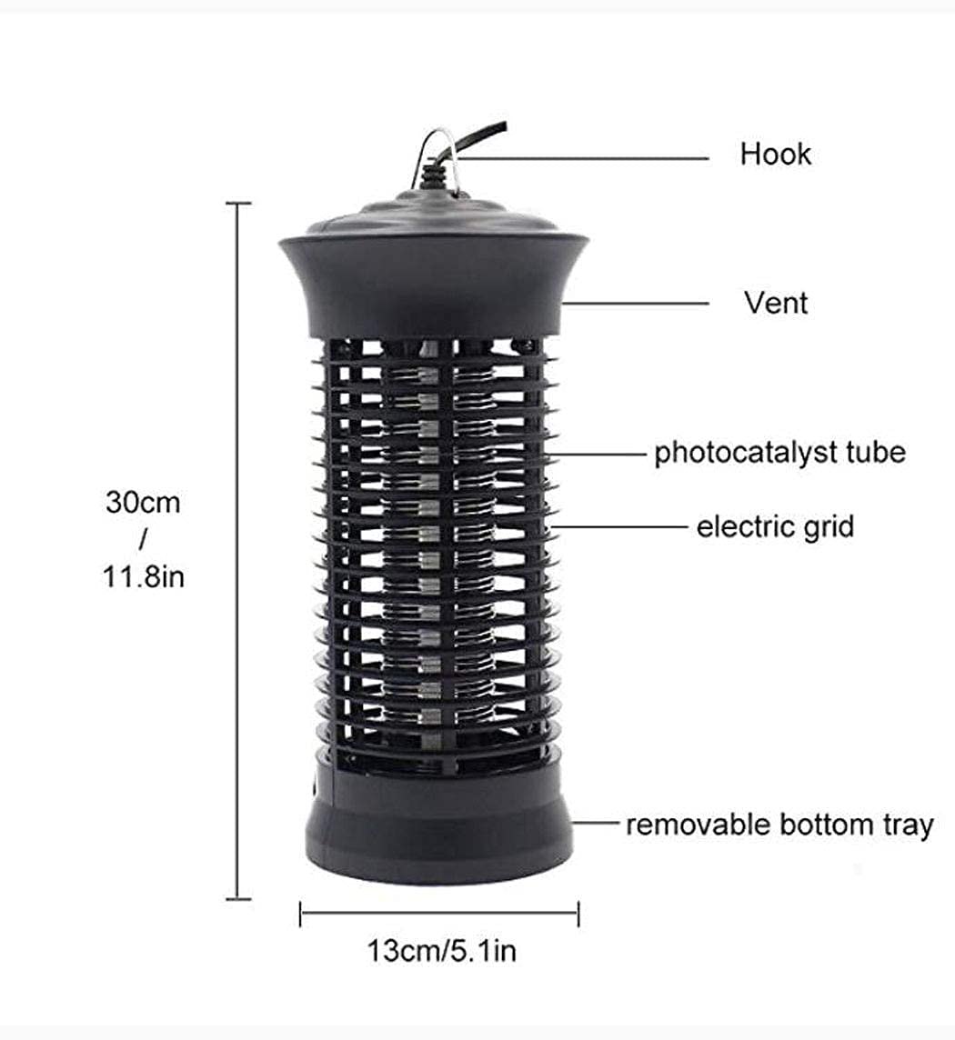 Mosquito Killerbug Mosquito Killer - Trampa para Mosquitos Lámpara para Matar Mosquitos Amazon Hot Cake Led Pest Bug Repelente de Mosquitos Trampa Repelente Negro