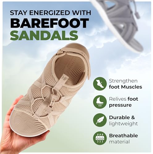 HF BareSandals II – Minimalist Barefoot Sandals for Men & Women, Lightweight Outdoor Walking Shoes, Adjustable Zero Drop Fit2
