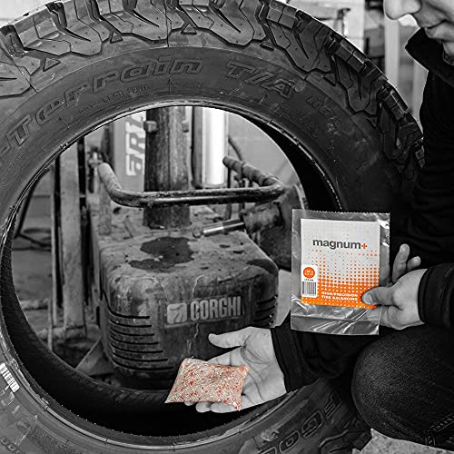 Magnum+ Tire Balancing Beads 10.5 OZ Set of 4 Bags, TPMS Compatible