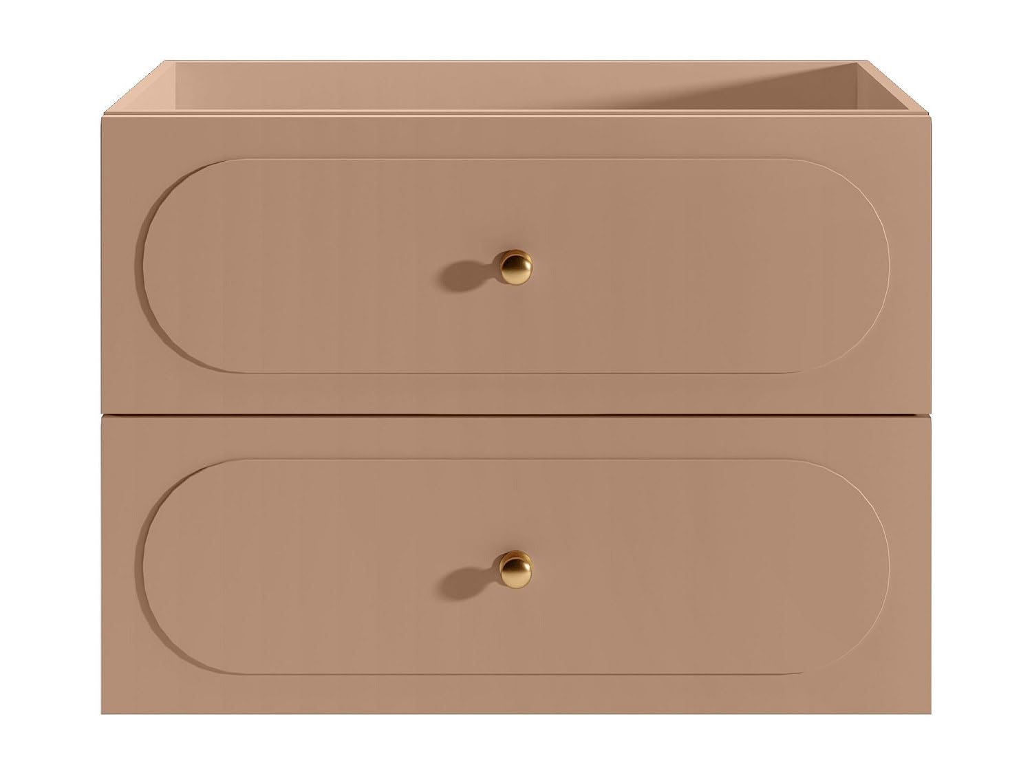Vente-unique - Meuble sous Vasque Suspendu - Vieux Rose - 80 cm - SATOBAL