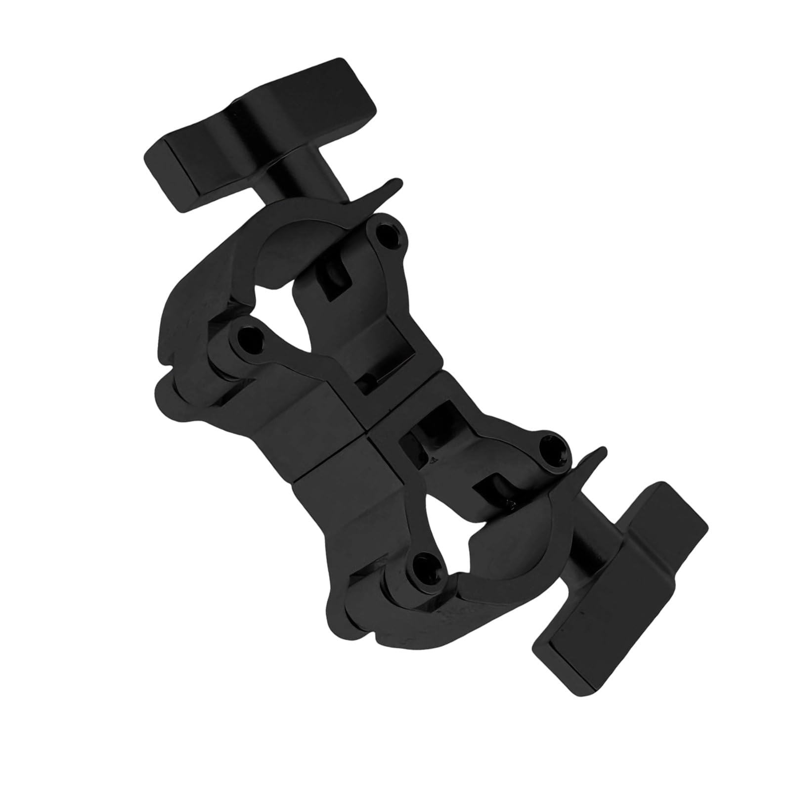 Lightweight High Strength Aluminum Double Hook Clamp Erosion Resistant Pipe Clamp for Stage Light 25-30mm Tube Lighting