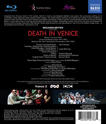 Ópera en Blu-ray Britten: Death In Venice Naxos NBD0076V para noches de música clásica 4
