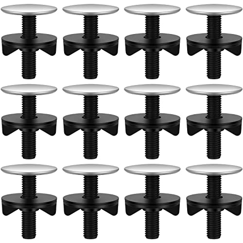 12 Pcs Stainless Steel Sink Hole Cover - Faucet Cap Kitchen Blanking Metal Plug for Top Holes - Bathroom Accessories, 0.6 to 1.6 Inch in Diameter